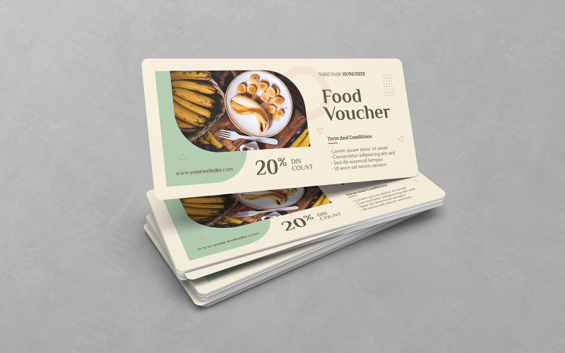 Food Gift Voucher Templates Corporate Identity