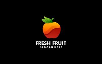 Fresh Fruit Gradient Logo Design