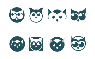 Owl Bird Logo And Symbol Vector V3