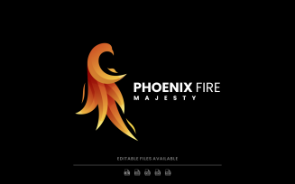 Phoenix Fire Gradient Logo Style