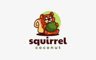Squirrel Cartoon Logo Design