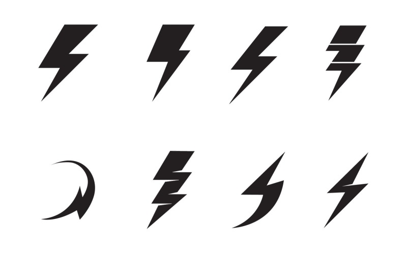 Thunderbolt Logo Aand Symbol Vector V1 Logo Template