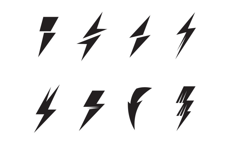 Thunderbolt Logo Aand Symbol Vector V2 Logo Template