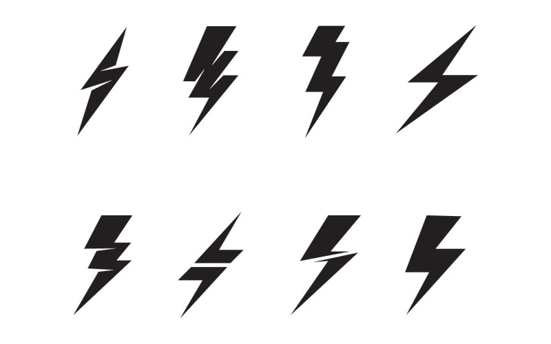 Thunderbolt Logo Aand Symbol Vector V3 Logo Template