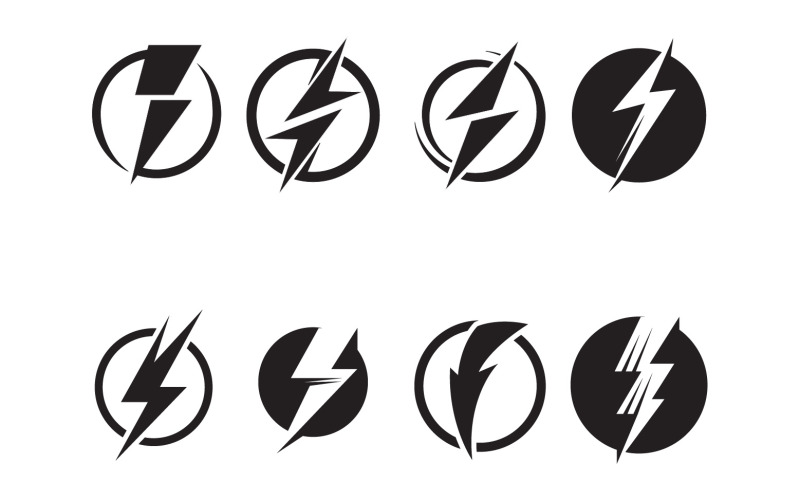 Thunderbolt Logo Aand Symbol Vector V4 Logo Template