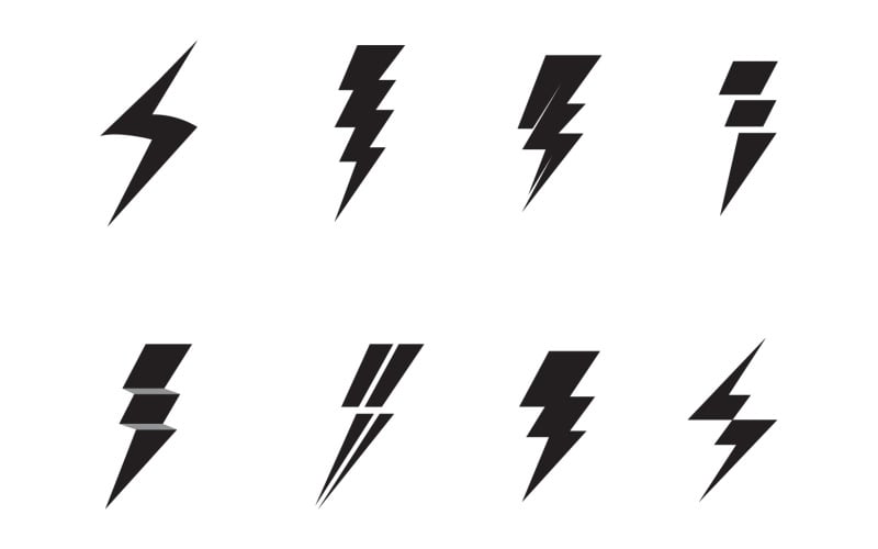 Thunderbolt Logo Aand Symbol Vector V5 Logo Template
