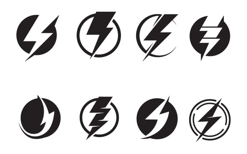 Thunderbolt Logo Aand Symbol Vector V7 Logo Template