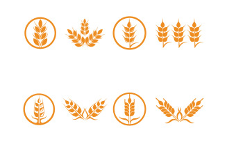 Wheat Rice Logo And Symbol Vector V2