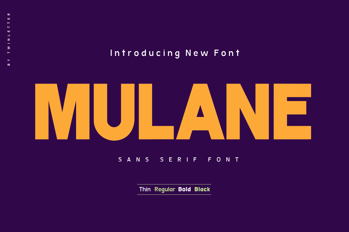 Mulane is a versatile font