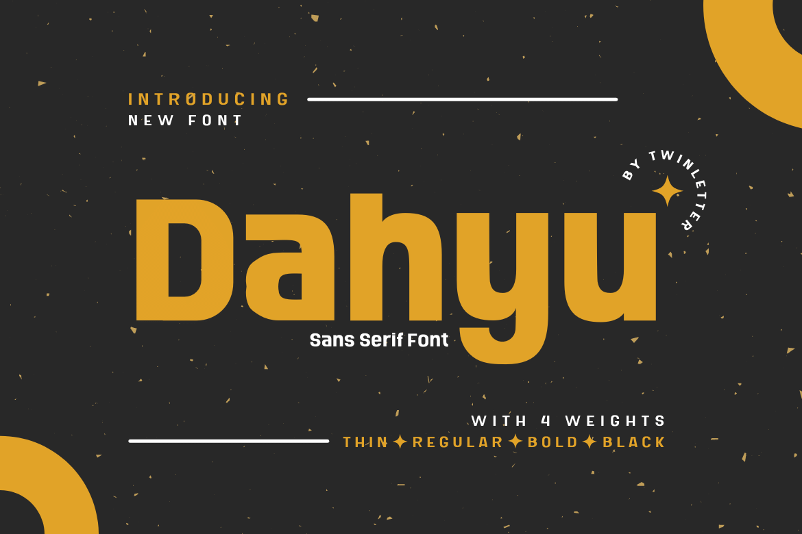 Dahyu, our newest sanserif typeface