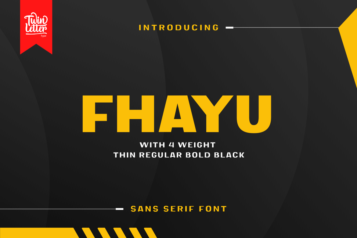 Fhayu is a gorgeous sans-serif font