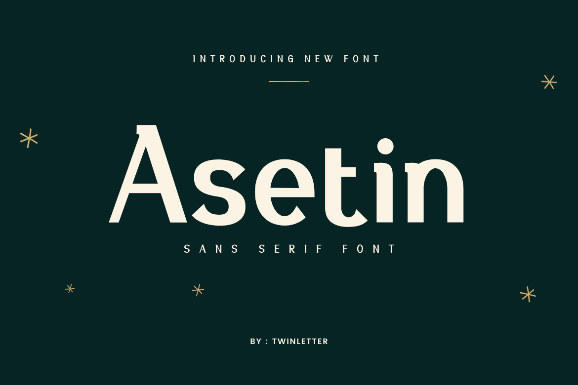 Asetin is a one-of-a-kind and powerful sans-serif typeface