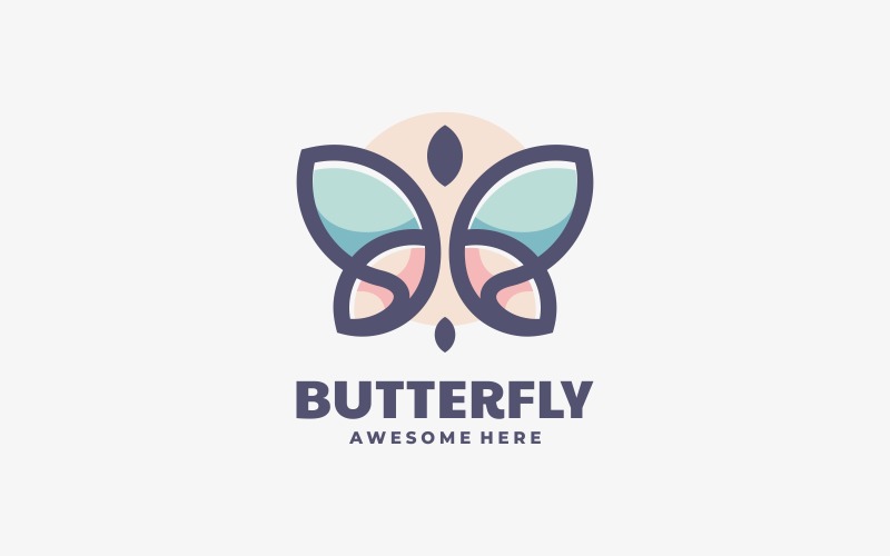 Butterfly Mascot Logo Design Logo Template