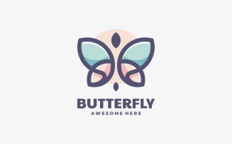 Butterfly Mascot Logo Design