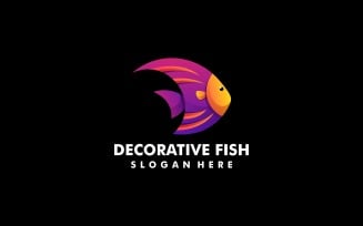 Decorative Fish Gradient Logo