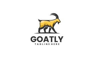 Goat Simple Mascot Logo Style