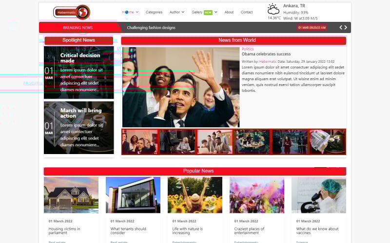 JL Habermatic News And Magazine Joomla4-5 Template Joomla Template