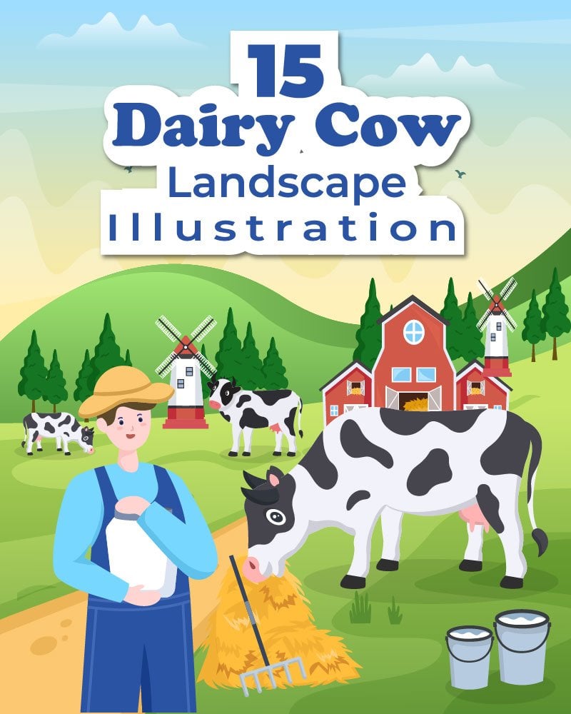 Kit Graphique #233410 Dairy Cow Divers Modles Web - Logo template Preview