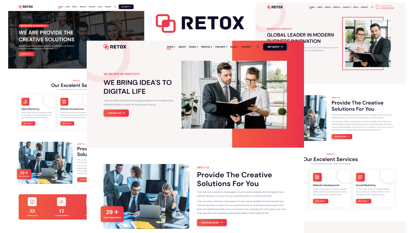 Retox - Creative Agency HTML5 Template