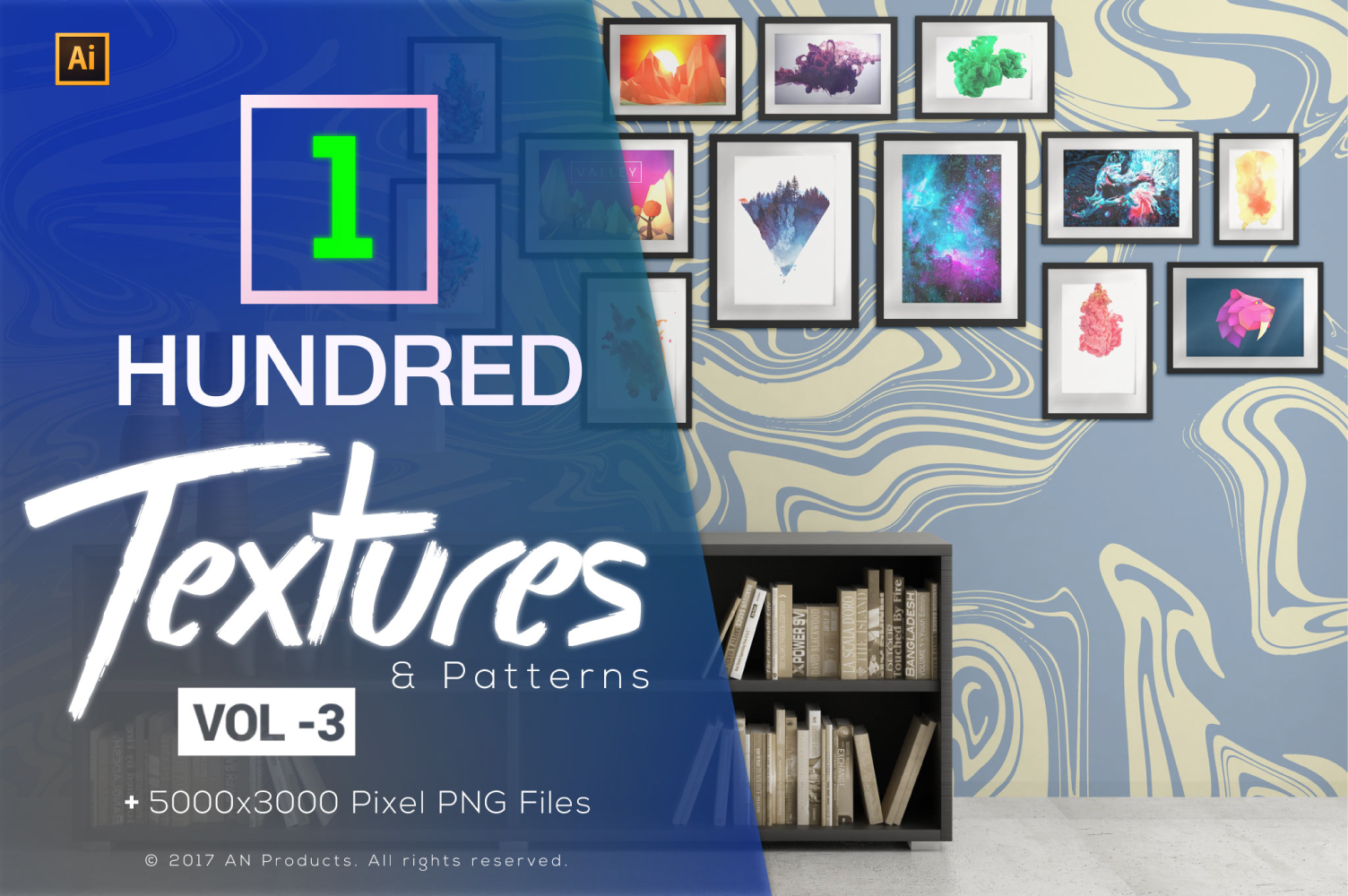 100 Liquid Marble Texture and Pattern Background Vol 3