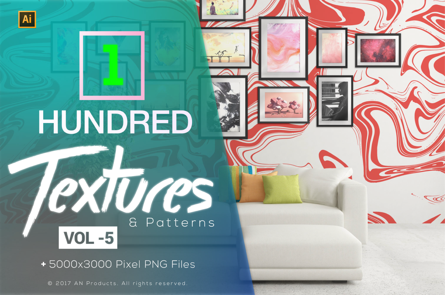 100 Liquid Marble Texture and Pattern Background Vol 5