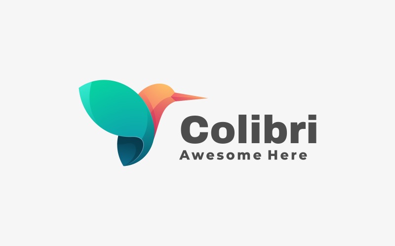 Colibri Gradient Colorful Logo Style Logo Template
