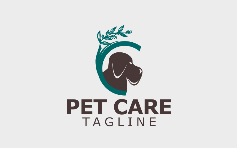 Pet Care Elegant Logo Design 4 Logo Template