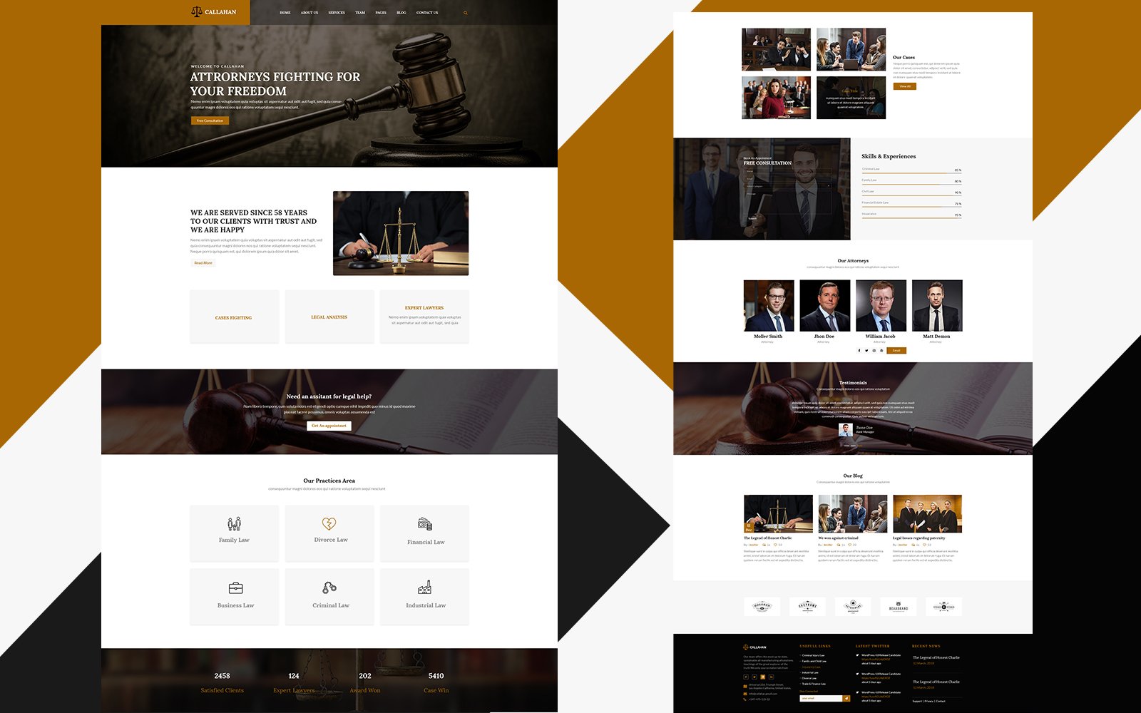 Template #233525 Attorney Attorney Webdesign Template - Logo template Preview