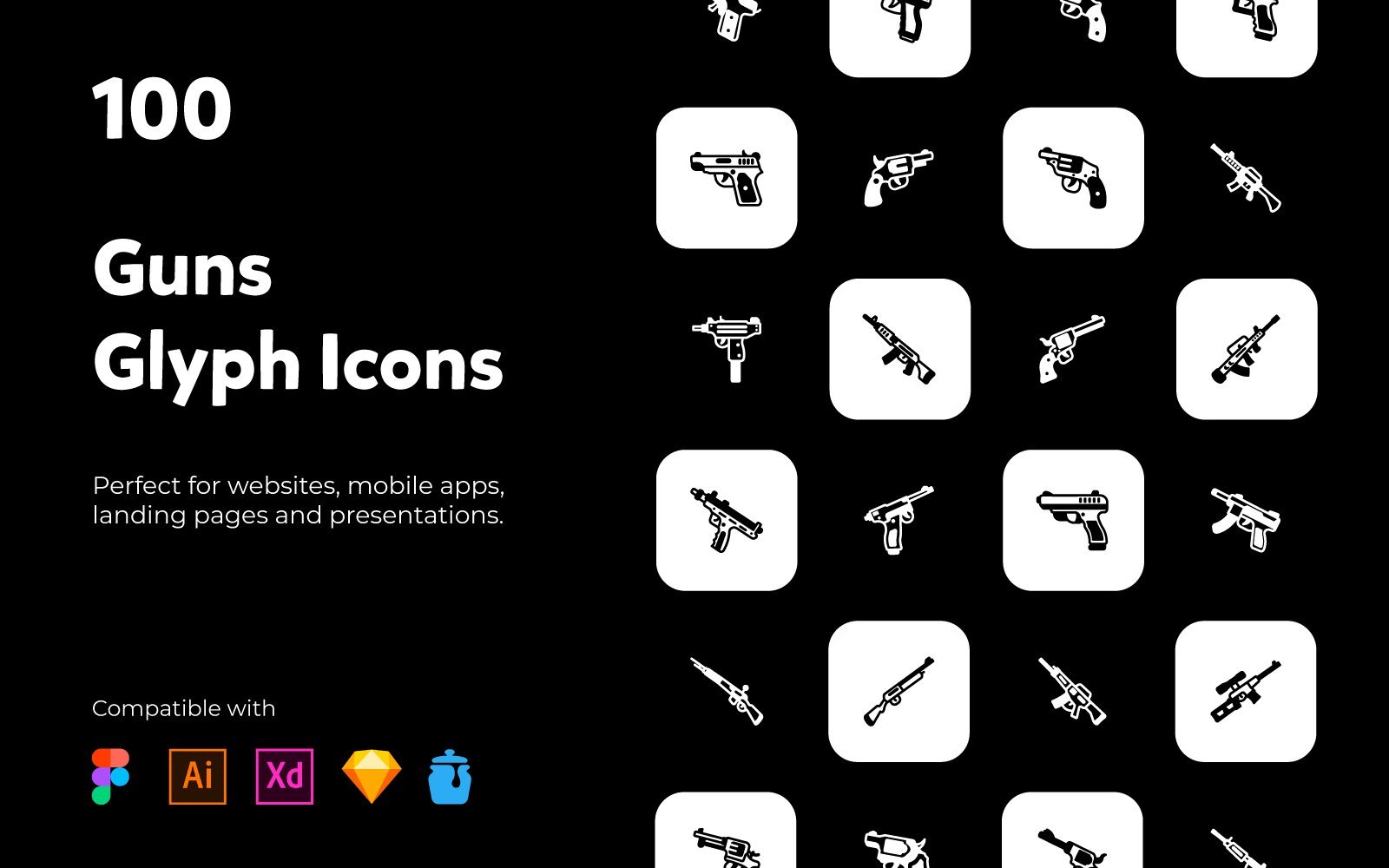 Kit Graphique #233539 Guns Icons Divers Modles Web - Logo template Preview