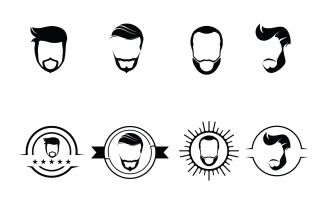 Beard And Mustache Logo And Symbol