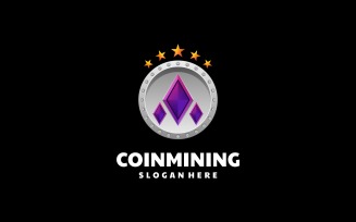 Coin Mining Gradient Logo