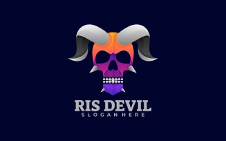 Devil Gradient Colorful Logo