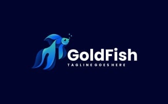 Goldfish Gradient Logo Design