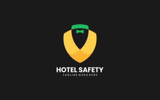 Hotel Safety Simple Logo Style