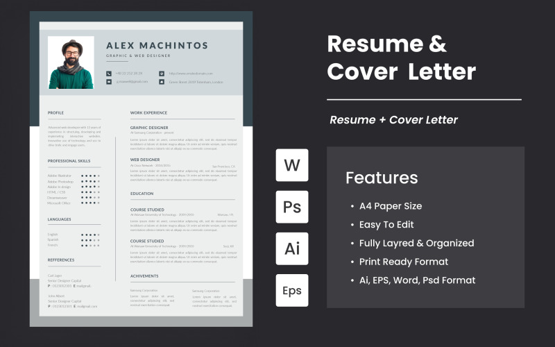 Smart Professional Resume And Cover Letter Resume Template