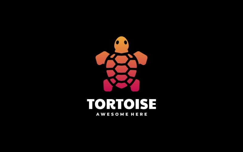 Tortoise Gradient Logo Style Logo Template