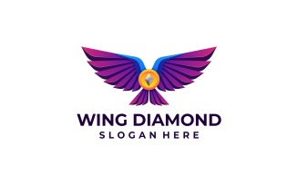 Wing Diamond Gradient Logo