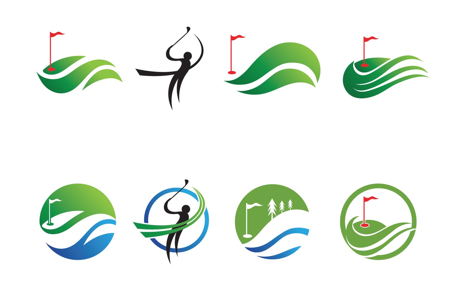 Kit Graphique #233636 Golf Sport Divers Modles Web - Logo template Preview