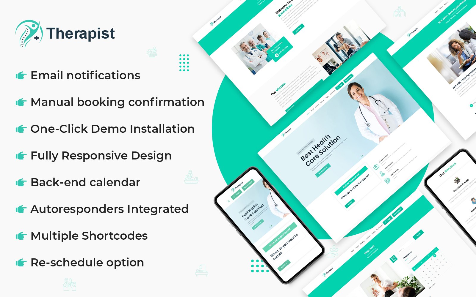 Template #233693 Booking Doctor Webdesign Template - Logo template Preview