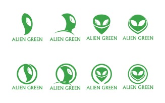 Alien Head Logo And Symbol Icon Vector