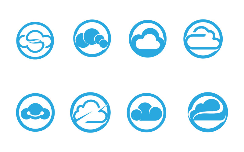 Cloud Logo And Symbol Icon Template Vector Icon Illustration 1 Logo Template