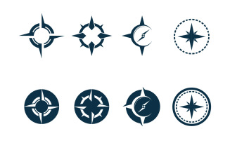 Compass Logo And Symbol Icon Vector 2