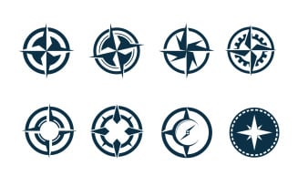Compass Logo And Symbol Icon Vector 3