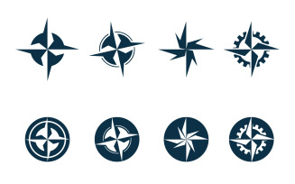 Compass Logo And Symbol Icon Vector