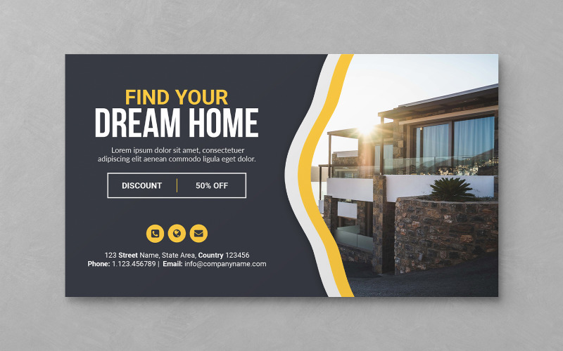 Dream Home Real Estate Web Banner Templates Social Media