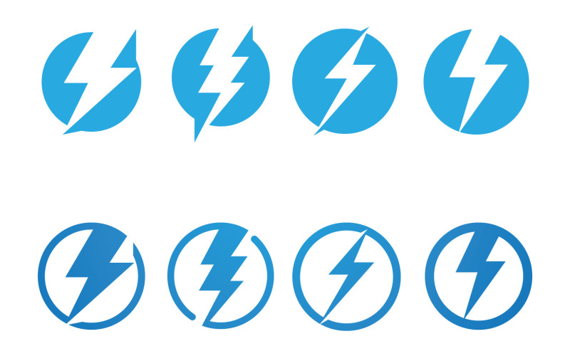 Flash Thunderbolt Logo And Symbol Vector 1 Logo Template