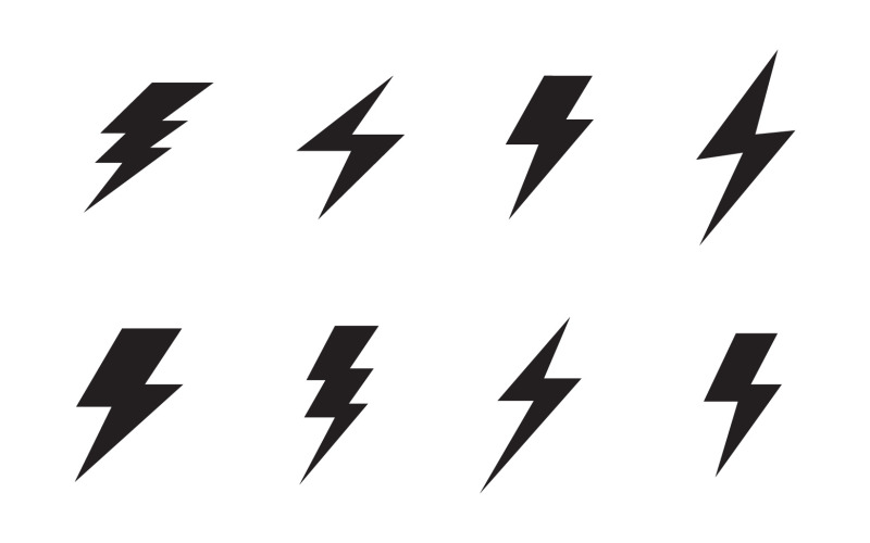 Flash Thunderbolt Logo And Symbol Vector 2 Logo Template