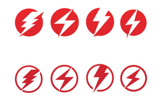Flash Thunderbolt Logo And Symbol Vector V2