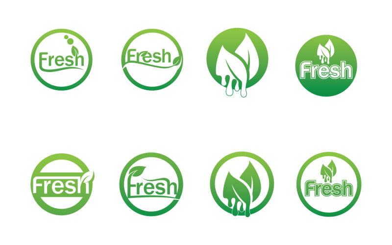 Leaf Green Freesh Logo And Symbol Vector Template Logo Template