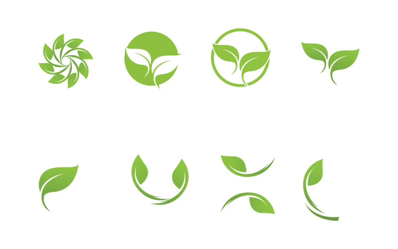 Leaf Green Logo And Symbol Vector Logo Template